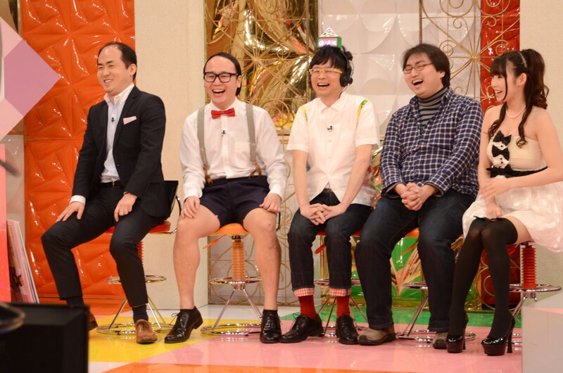 「ゴッドタン」出演時のトレンディエンジェル（左から2人）。