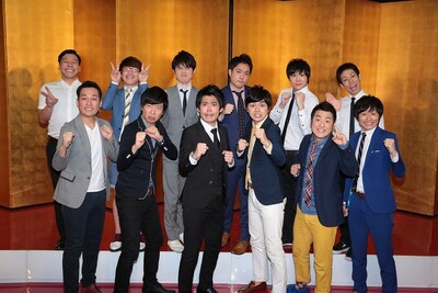 「第44回 NHK上方漫才コンテスト」決勝進出者。和牛は下段右から2名。 (c)NHK