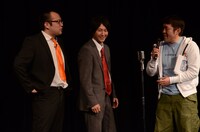 ザ・ツイスターズとつぶやきシロー（右端）。