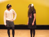 チーム女装初登場のダブルブッキング川元。