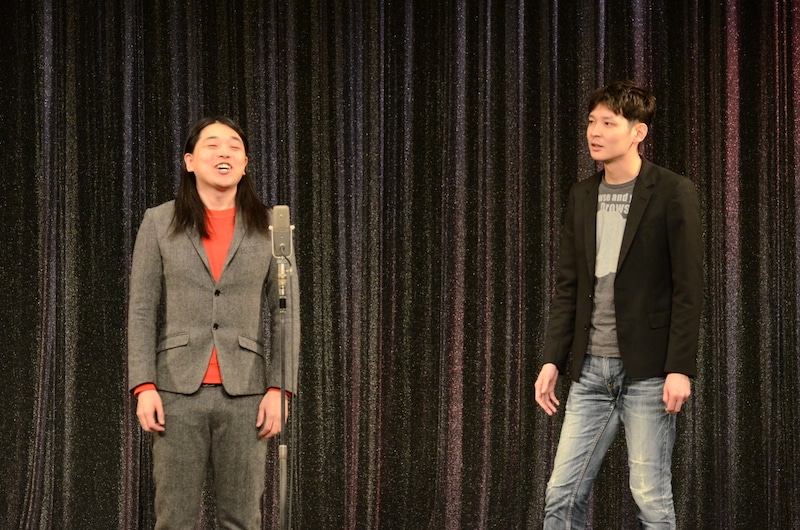 「あの頃の漫才2000～2013と新作60分漫才」を開催したPOISON GIRL BAND。左から、阿部、吉田。