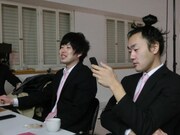 フライヤー撮影時の様子。