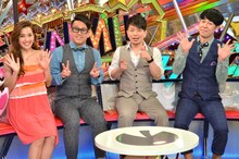「噂の現場直行ドキュメン ガンミ!!」に出演する（左から）中村アン、宮川大輔、雨上がり決死隊・宮迫、小籔千豊。