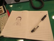 デスクに残されたイラスト