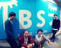 TBSラジオ新番組「デブッタンテ」パーソナリティのうしろシティとハライチ。(c)TBSラジオ