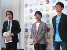 スマイルとうほくプロジェクトの映像作品「写真で綴る、被災地の『いま』を伝えるプロジェクト」にて、ナビゲーターを務めたロザン（右2人）。