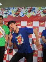 児玉のギャグ「ズントコポーン」。