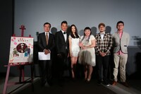 映画「和田一号」の舞台挨拶の様子。