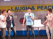 必殺ツッコミ「なにー」「どこー」を繰り出すひろし。