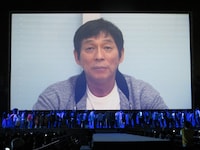 明石家さんまのVTR。