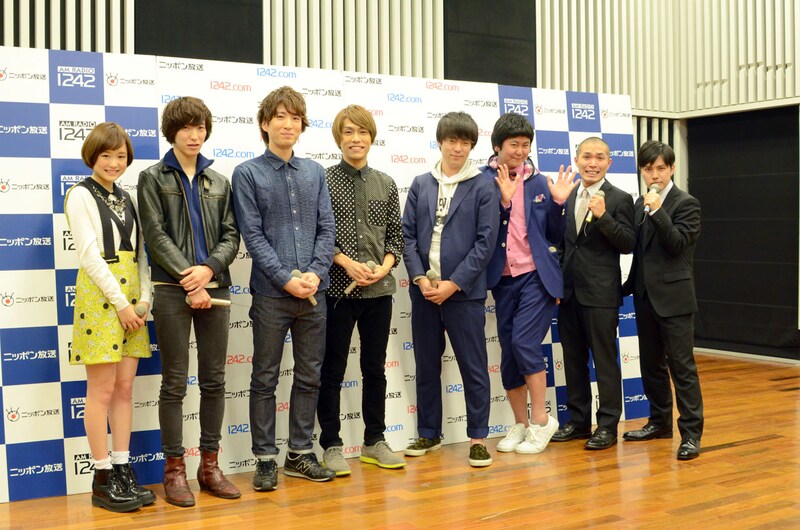 「オールナイトニッポン0(ZERO)」新パーソナリティの(左から)大原櫻子、Czecho No Republicの武井優心、USAGI、ウーマンラッシュアワー、ラブレターズ。