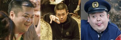 映画「サンブンノイチ」公開初日、ニコニコ生放送の特番に出演する（左から）ブラックマヨネーズ小杉、品川ヒロシ監督、ジューシーズ赤羽。(c)2014「サンブンノイチ」製作委員会