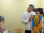 「パシャオク」野性爆弾・川島の奇抜似顔絵に落札者大喜び