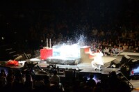 ジュニアが熱湯風呂に落ちた瞬間。