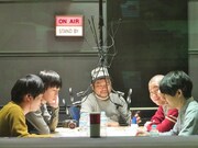 うしろシティとハライチのレギュラー番組「デブッタンテ」初収録の様子。