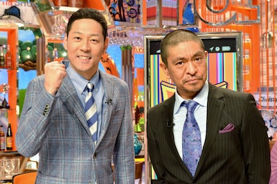 「ワイドナショー」に出演する松本人志（右）、東野幸治（左）。