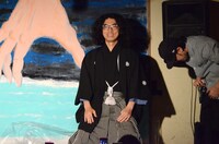 散髪前の片桐。