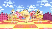 「ナナナのナナナたいそう」の実演シーン。(c)テレビ東京