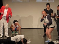 どんなお題がきてもすべて小道具で切り返していくくまだ。