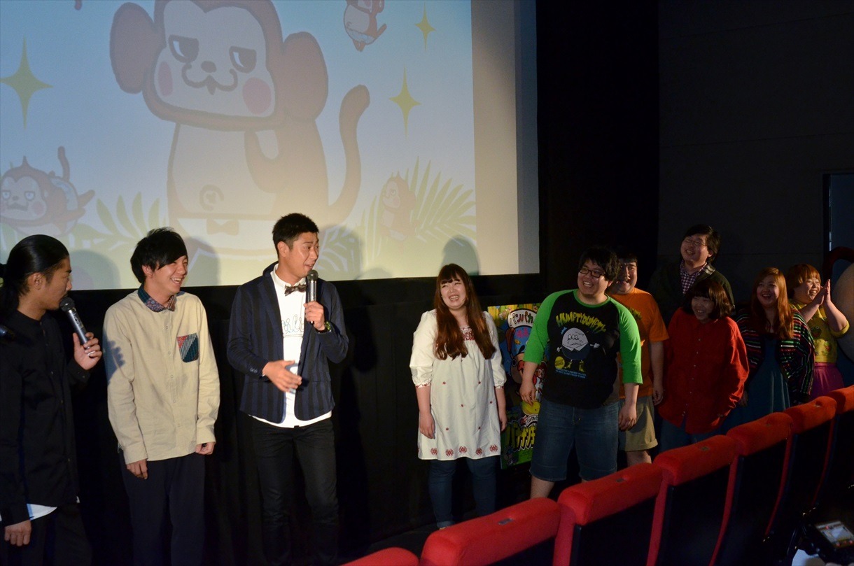 パンサーと、公開声優オーディションに参加したふとっちょ芸人。