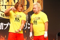 DVD「激情プロレスリング～ナウリーダーVSニューリーダー 吉本・新日本プロレス世代闘争～」の一場面。