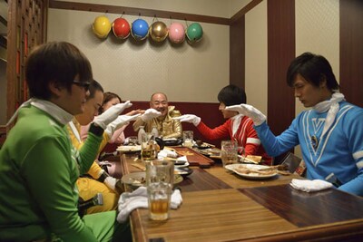 ヒーロードラマ「乾杯戦士 アフターV」第3話 (c)「乾杯戦士 アフターV」製作委員会