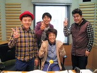 「ゴリけん・パラシュート部隊の『ゴリパラジオ』」（ニッポン放送）の収録を行った、ネプチューン堀内（手前）、ゴリけん（右橋）、パラシュート部隊。