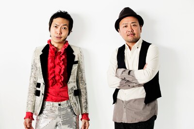 THE TON-UP MOTORSの上杉周大（左）と、マキタスポーツ（右）。