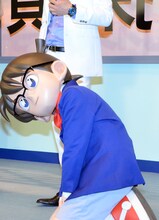 じゅんいちダビッドソンの無回転謎かけに首を傾げるコナンくん。