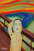 DVD「江頭2:50のピーピーピーするぞ！9 逆修正バージョン～一発レッドカード～」に初回生産特典として封入される「番組特製絵ハガキ“エガハキ”」のデザインの一種。