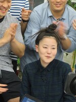 男性陣に好評のお団子ヘア。