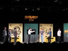 超新塾のイーグル溝神、タイガー福田、アイク・B・ヌワラと、ザ・プラン9のお～い！久馬、ヤナギブソン、なだぎ武のシックスメンタッグマッチ。