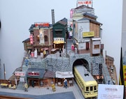 展示されているジオラマ。