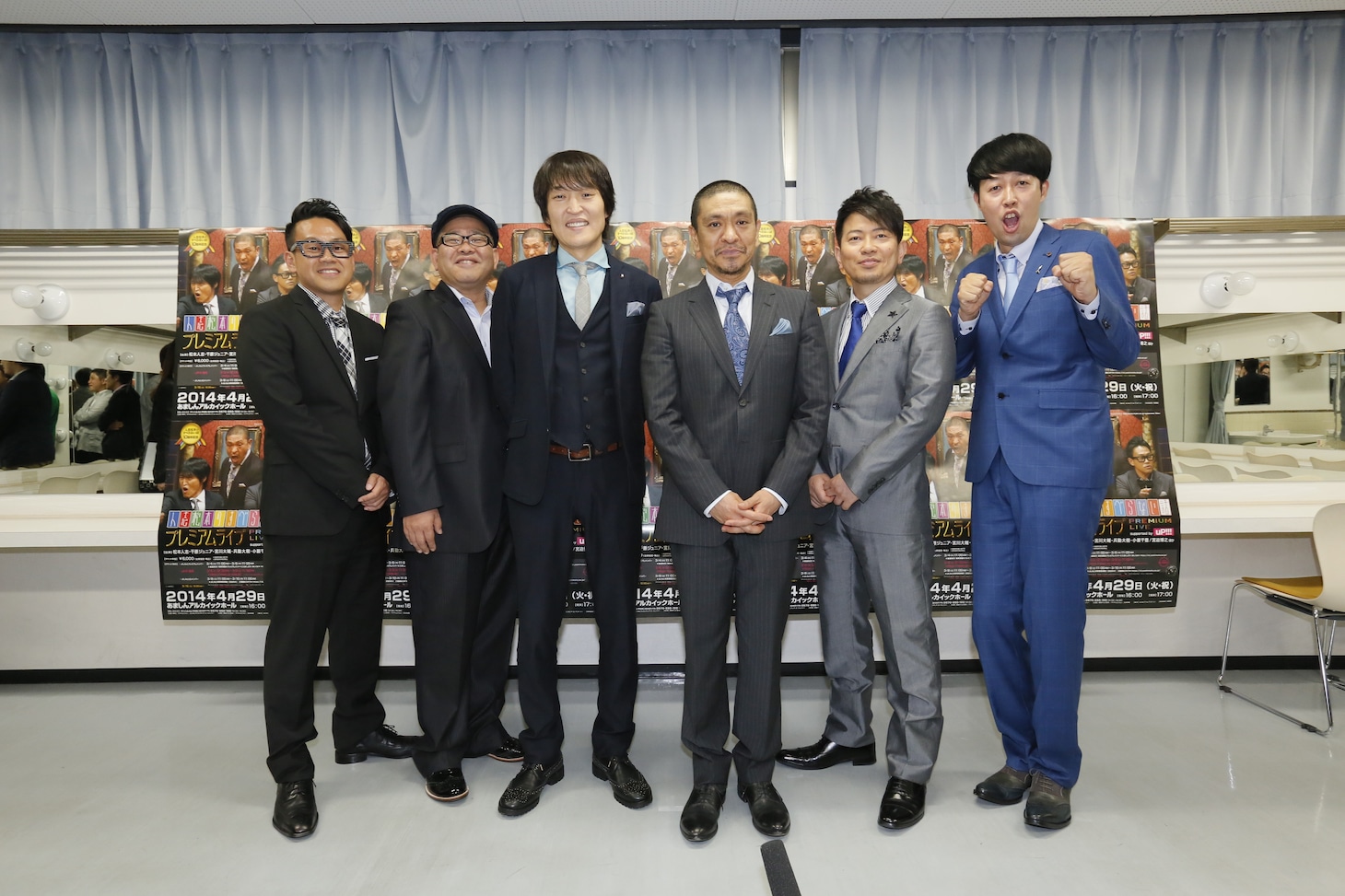 「『人志松本のすべらない話』プレミアムライブsupported by uP!!!」出演芸人たち。