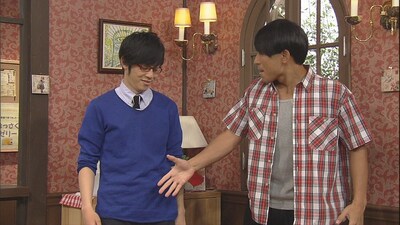 「七人のコント侍」のコント「コンビ前契約」。(c)NHK