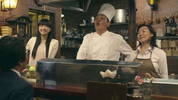 テレビCM「阪神沿線物語」第2話のワンシーン。