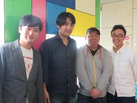 「ウレロ☆未体験少女」（テレビ東京系）Blu-ray＆DVDのオーディオコメンタリー収録を行った劇団ひとり、佐久間宣行プロデューサー、土屋亮一（シベリア少女鉄道）、東京03・角田。