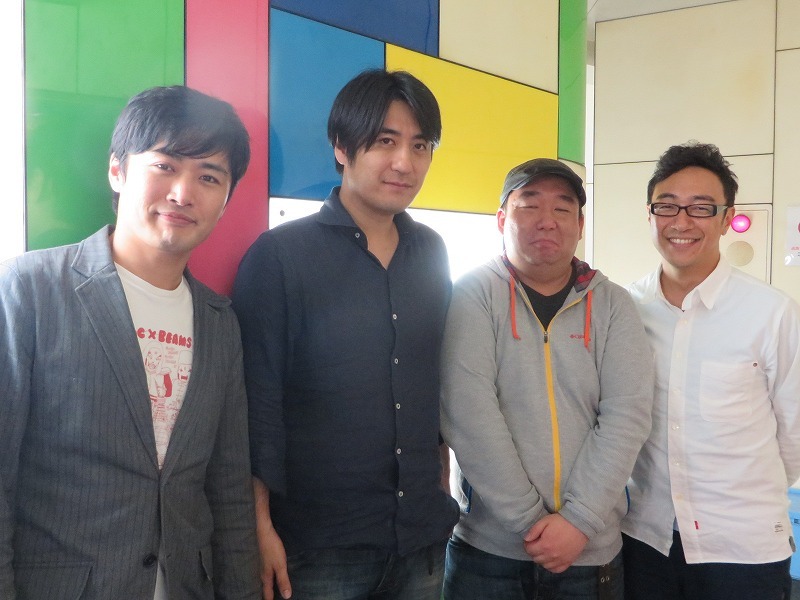 「ウレロ☆未体験少女」（テレビ東京系）Blu-ray＆DVDのオーディオコメンタリー収録を行った劇団ひとり、佐久間宣行プロデューサー、土屋亮一（シベリア少女鉄道）、東京03・角田。