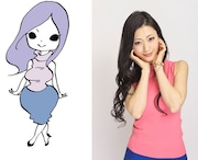 アラサーちゃん役の壇蜜。(c)峰なゆか/扶桑社/KADOKAWA (c)「アラサーちゃん 無修正」製作委員会