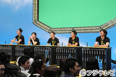 「IPPONスカウト」に挑戦するグランジ五明、ヒコロヒー、キングオブコメディ今野、ダブルブッキング川元、Wコロンねづっち（左から）。