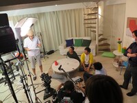 ウノアタック新CM撮影の様子。