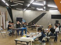 稽古中の様子。