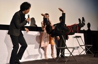 空中浮遊マジックに成功した瞬間。