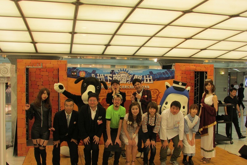 「なんば謎ときプロジェクト記者発表」の様子。