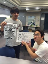 トークライブ「LOTTi NITE」を行うロッチ。