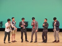 キングオブコメディ、テンダラー、天竺鼠のトーク。高橋は瀬下の娘に人見知りしていたそう。