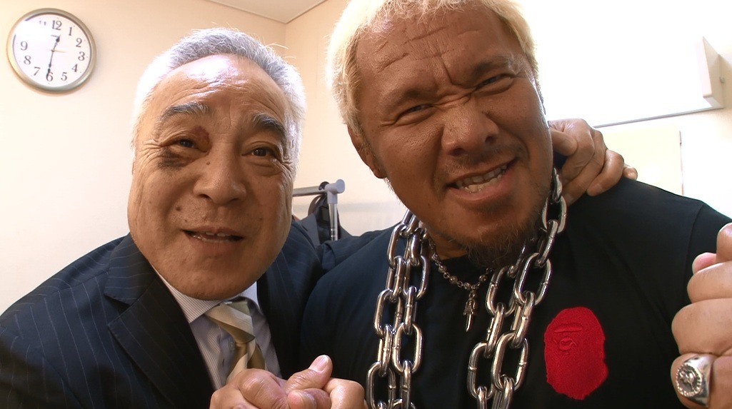 「激情プロレスリング ～爆笑！大阪頂上決戦～」でタッグを組む西川のりおと真壁刀義。