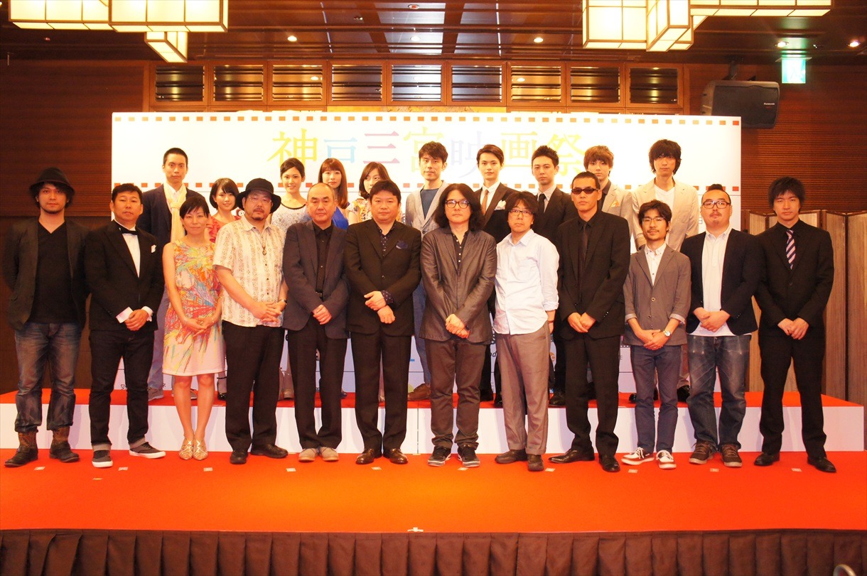 「神戸三宮映画祭」前夜祭の出演者。
