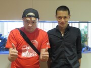 あばれる君（左）とバッドナイス常田。