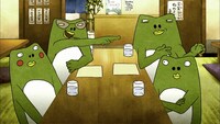 「七人のコント侍」のアニメ「カエル兄弟 一番怖い先輩が頭悪い」。(c)NHK